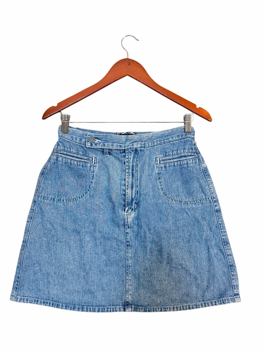 NY Jeans Light Wash Denim Mini Skirt Y2K Size 8
